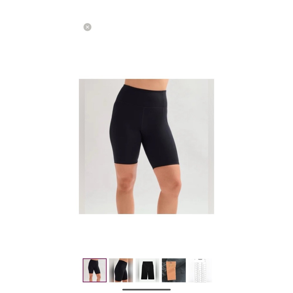 NEW Girlfriend Collective High Waist Bike Shorts - Black -‎ XS